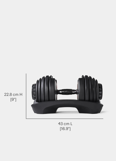 552 Dumbbells Dimensions Per Dumbbell - Length 43 cm, Width 21.2 cm, Height 22.8 cm