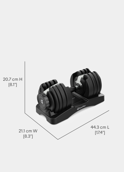 Results Series 52 Dumbbells Dimensions Per Dumbbell - Length 44.3 cm, Width 21.1 cm, Height 20.7 cm