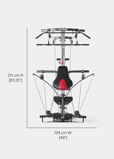X2SE Home Gym Dimensions - Length 135 cm, Width 49 inches, Height 83.25 inches