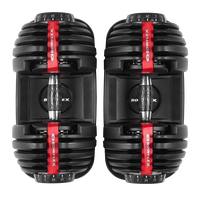 View from above of SelectTech 552i Dumbbells--thumbnail