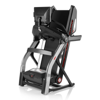 Treadmill 56 shown in folded storage position --thumbnail