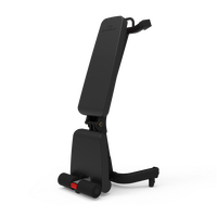 BowFlex 3.1S Bench in stowable position.--thumbnail